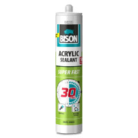 Bison Acrylic 30 Minutes – Mastic acrilic profesional, alb, 310 ml