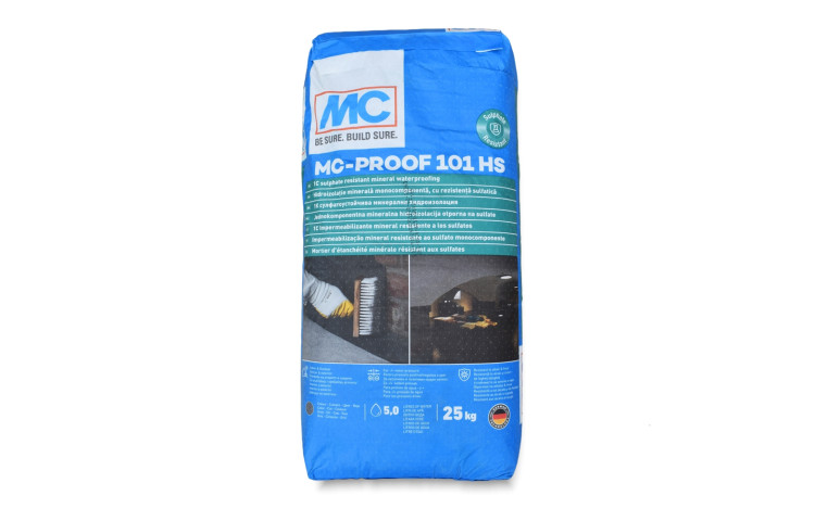 MC‑Proof 101 HS suspensie minerala hidroizolanta rezistenta la sulfati, 25 kg