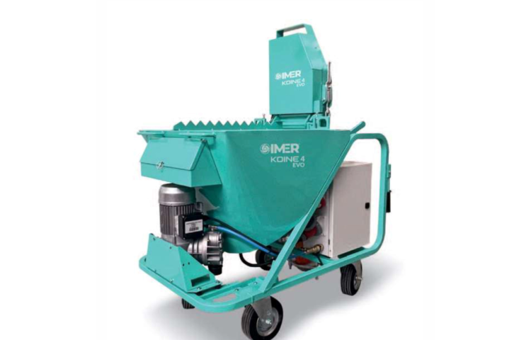 Masina de tencuit Imer Koine 4 EVO 400V debit 22 l/min materiale preamestecate  