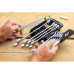 STANLEY Set 12 chei combinate FATMAX cu raft de depozitare