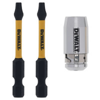 Cap de insurubare DeWalt DT70537T-QZ T20 FLRQ 57 mm + manson din aluminiu (3 buc.)