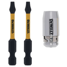 Cap de insurubare DT70537T-QZ T20 FLRQ 57 mm + manson din aluminiu (3 buc.)