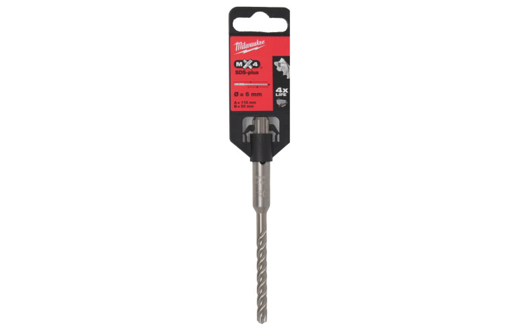 MILWAUKEE Burghiu SDS+ MX4, 6 x 50 x 115 mm, 4932352011
