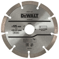 DeWalt Disc Diamantat Segmentat DT3711-QZ, 125 x 22.23 mm