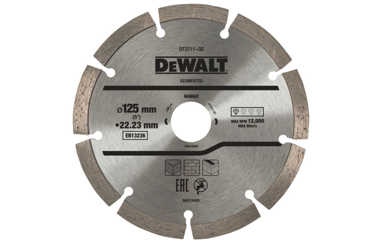 DeWalt Disc Diamantat Segmentat DT3711-QZ, 125 x 22.23 mm