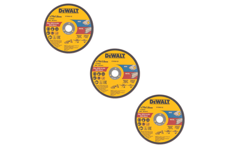 DeWalt Disc Taiere Abraziv DT20592-QZ, 75 mm, Set 3 Bucati