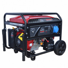 Generator de curent BISONTE SK5000E, 4.8 kW, 230V, benzină, pornire electrică și roți