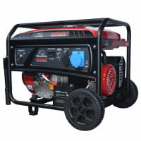Generator de curent BISONTE SK5500E, 5.5 kW, 230V, benzină, pornire electrică și roți