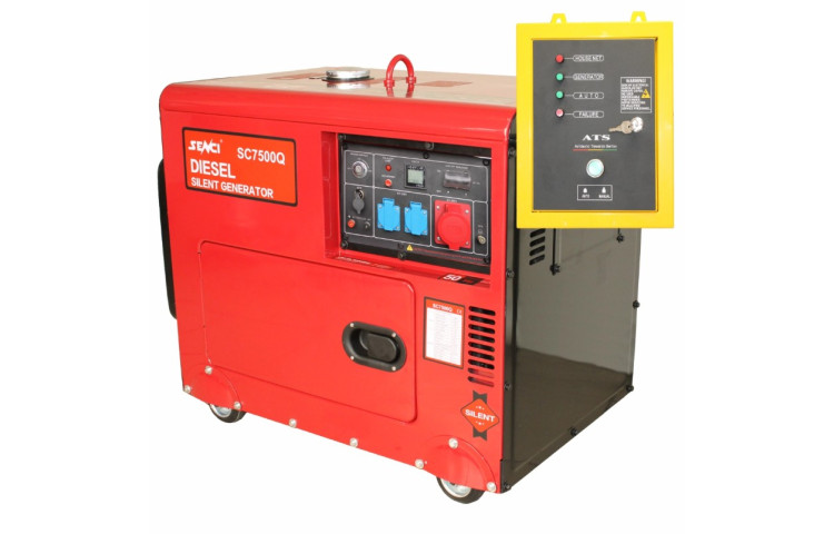Generator insonorizat SENCI SCD7500Q-3 ATS, 4.8 kW, 400V, Diesel, ATS inclus