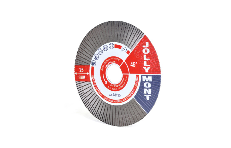 Disc diamantat pentru gresie portelanata, granit si piatra Montolit Jolly CJ125