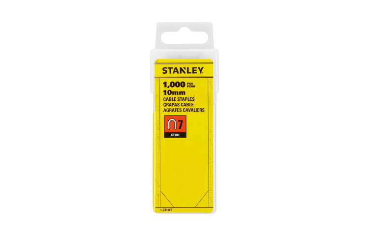 STANLEY Capse 10mm pentru cabluri, 1000 bucati