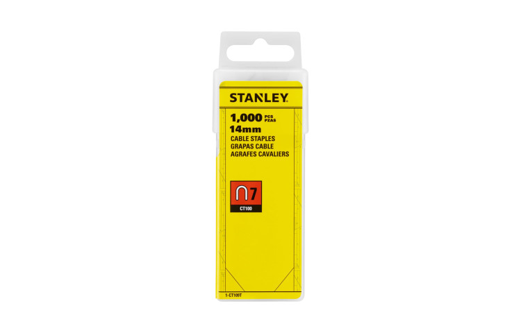 STANLEY Capse 14mm pentru cabluri, 1000 bucati