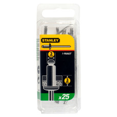 STANLEY Nituri aluminiu 3x3 mm, 25 bucati