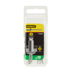 STANLEY Nituri aluminiu 3x12 mm, 15 bucati