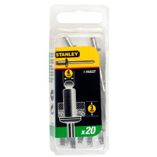STANLEY Nituri aluminiu 4x3 mm, 20 bucati