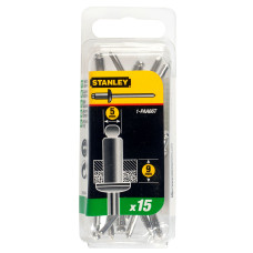 STANLEY Nituri aluminiu 5x9 mm, 15 bucati
