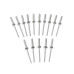 STANLEY Nituri aluminiu 3x12 mm, 15 bucati