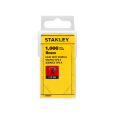 STANLEY Capse 8mm tip A pentru sarcini usoare, 1000 bucati