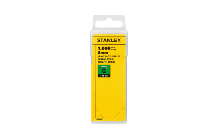 STANLEY Capse 6mm pentru regim greu, 1000 bucati