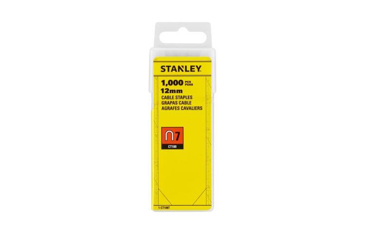 STANLEY Capse 12mm pentru cabluri, 1000 bucati