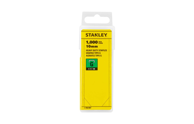 STANLEY Capse 10mm pentru regim greu, 1000 bucati