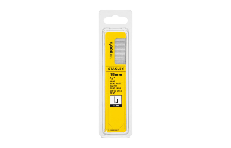 STANLEY Cuie fara cap 18ga tip J, 15 mm, 1000 bucati
