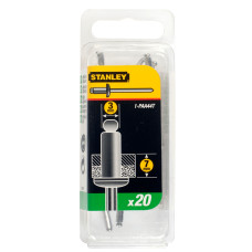STANLEY Nituri aluminiu 3x7 mm, 20 bucati