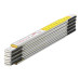 Metru pliabil lemn SOLA HF 2/10 alb/galben 2 m
