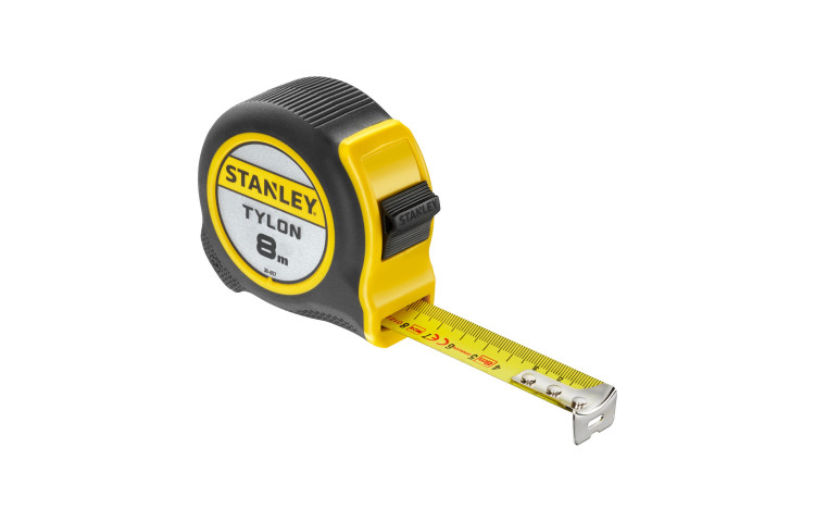 STANLEY Ruleta Tylon 8 m, lama 25 mm, carcasa cauciucata
