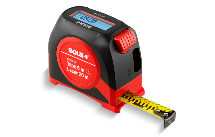 Ruleta digitala 5 m cu telemetru laser 20 m SOLA METEC Bluetooth