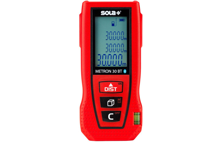 Telemetru laser SOLA METRON 30 BT, 30 m, Bluetooth, IP54