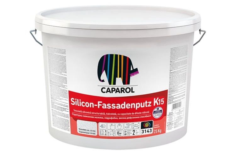 CAPAROL Tencuiala decorativa SILICON FASSADENPUTZ K15 25 Kg